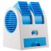 Lotte Mini Air Fan 2in1 พัดลมไอน้ำ ชนิดตั้งโต๊ะ พกพา รุ่นสองใบพัด พร้อมไอเย็น (สีฟ้า)